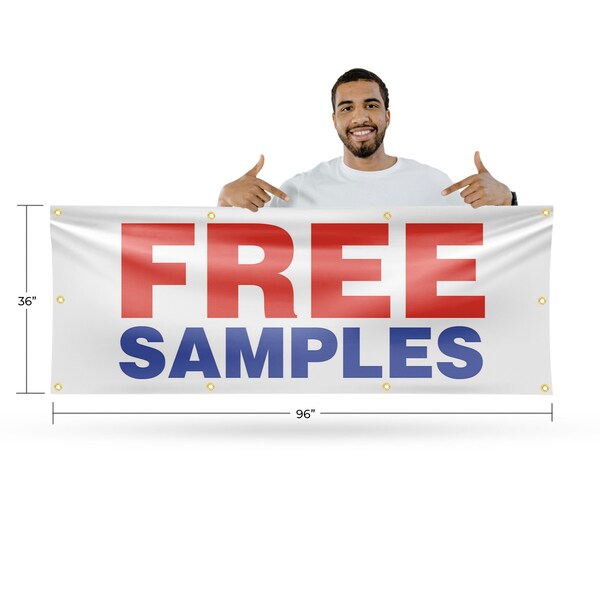 Signmission Free Samples, 36 Inch x 96 Inch, Vinyl Banner - B-96-30646
