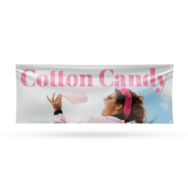 Signmission Cotton Candy, 36 Inch x 96 Inch, Vinyl Banner - B-96-30532
