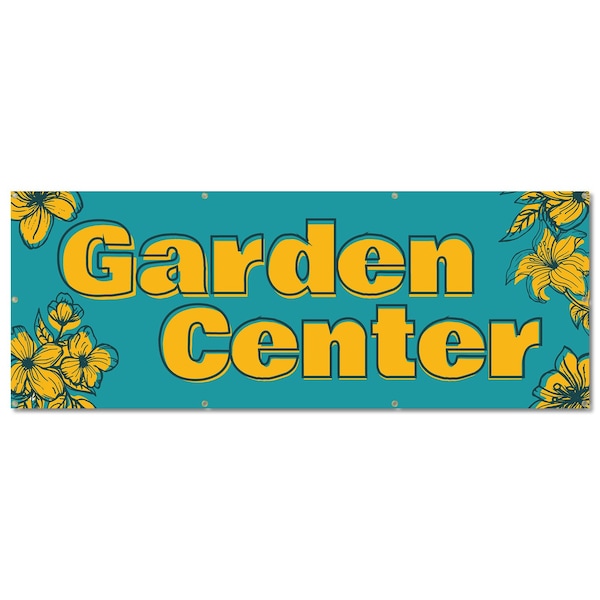 Signmission Garden Center, 36 Inch, Banner - B-96-30380