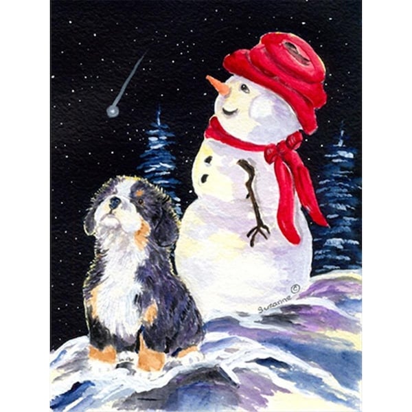 Patioplus 11 x 15 in. Bernese Mountain Dog Garden Size Flag - PA246554