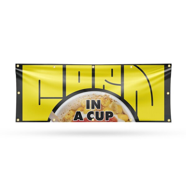 Signmission Corn In A Cup, 48 Inch x 120 Inch, Vinyl Banner - B-120-30530