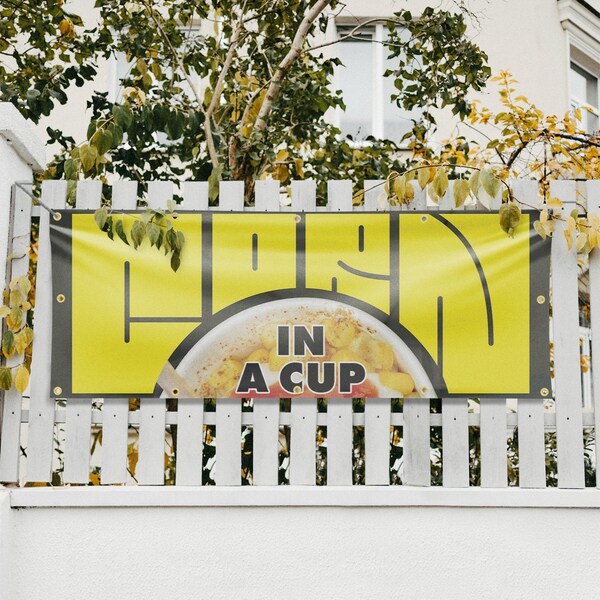 Signmission Corn In A Cup, 48 Inch x 120 Inch, Vinyl Banner - B-120-30530