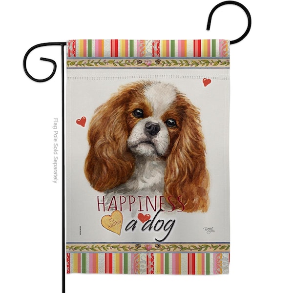 Gardencontrol 13 x 18.5 in. Dog Comforter Spaniel Happiness Double-Sided Decorative Vertical Garden Flag - GA2061943