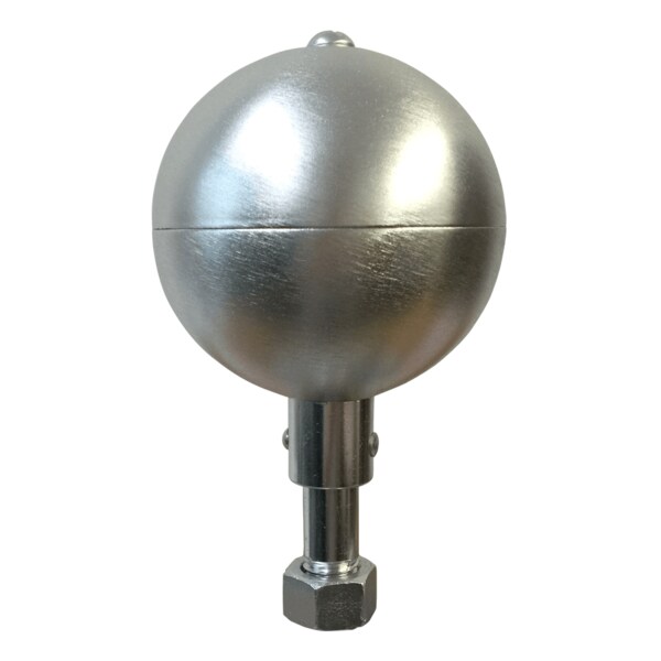 Global Flags Unlimited Aluminum Ball Ornament 4" Clear - 205076