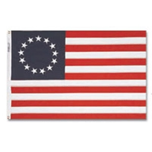 Ss Collectibles 4 ft. X 6 ft. Nyl-Glo Betsy Ross Flag Embroidered - SS3329616