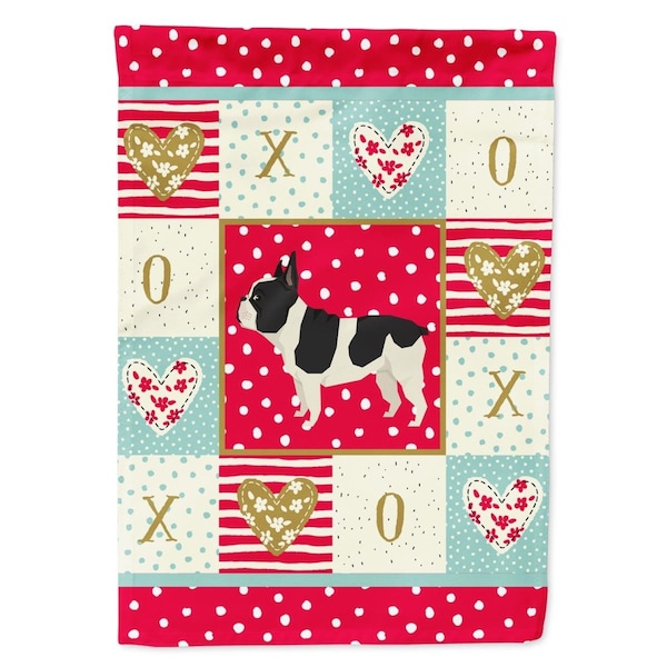 Carolines Treasures 11 x 0.01 x 15 in. French Bulldog Love Garden Flag - CK5929GF