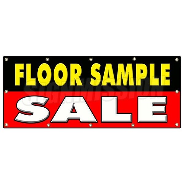 Signmission FLOOR SAMPLE SALE BANNER SIGN furniture lamps chair tables discount - B-120 FLOOR SAMPLE SALE
