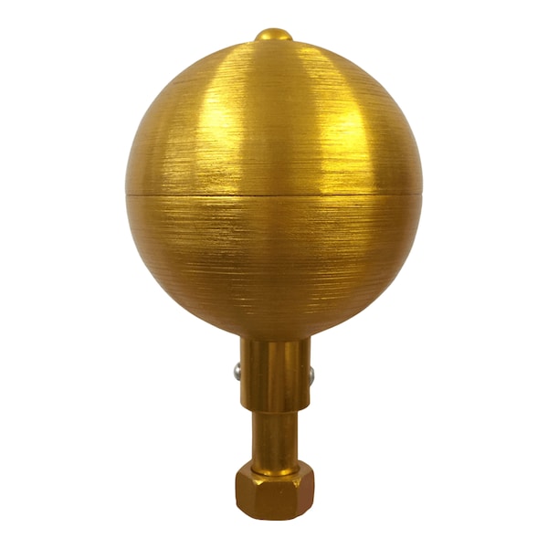 Global Flags Unlimited Aluminum Ball Ornament 6" Gold - 205071