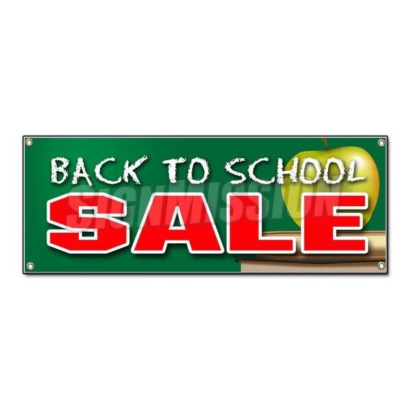 Signmission BACK TO SCHOOL SALE BANNER SIGN boys girls clothes save sale discount fall big - B-BACK TO SCHOOL SALE
