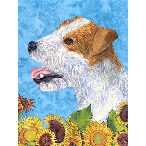 Carolines Treasures 28 x 40 In. Jack Russell Terrier Flag Canvas- House Size - SS4137CHF