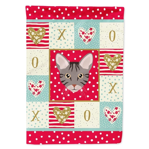 Carolines Treasures 28 x 0.01 x 40 in. Ocicat Cat Flag Canvas House Size - CK5138CHF