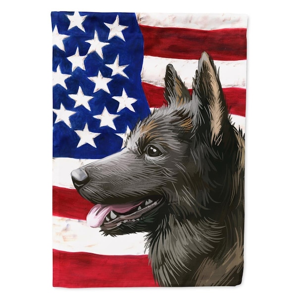 Carolines Treasures Kai Ken American Canvas House Flag - 28 x 0.01 x 40 in. - CK6583CHF
