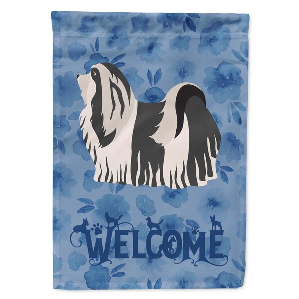 Carolines Treasures 28 x 0.01 x 40 in. Havanese No.1 Welcome Flag Canvas House Size - CK5997CHF