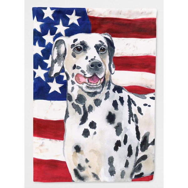 Patioplus Dalmatian Patriotic Flag Garden Size - PA891301