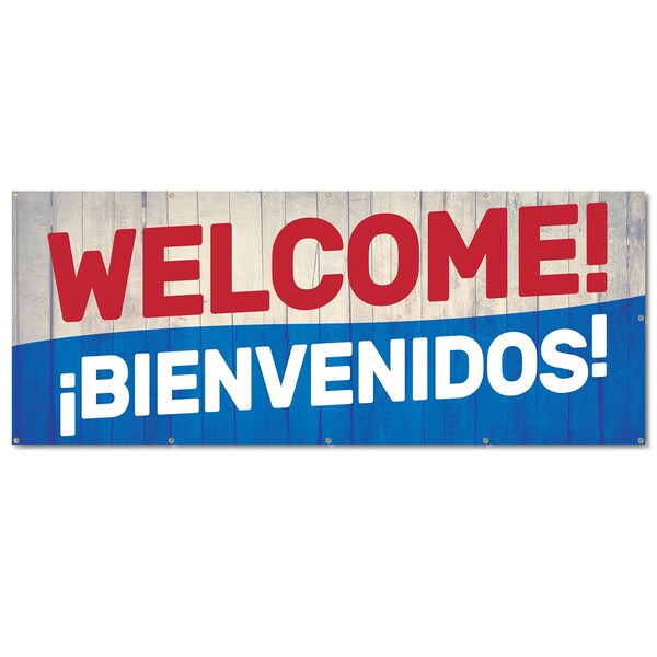 Signmission Welcome, 48 Inch, Banner - B-120-30437