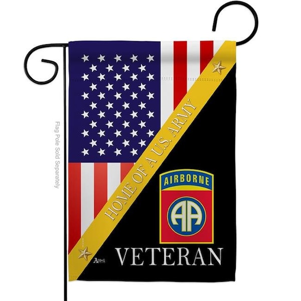 Americana Home & Garden Americana Home & Garden G142891-BO 13 x 18.5 in. Home of 82nd Airborne Garden Flag with Armed Forces Army Double-Sided Decorative Vertical House Decoration Banner Yard Gift - G142891-BO