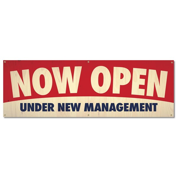 Signmission Now Open, 24 Inch, Banner - B-72-30404