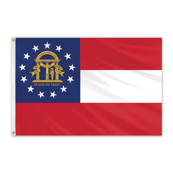 Global Flags Unlimited Georgia Outdoor Nylon Flag 12"x18" - 200853