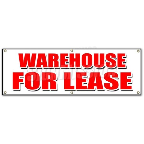 Signmission WAREHOUSE FOR LEASE BANNER SIGN a/c ac build to suit loading free rent - B-72 WAREHOUSE FOR LEASE