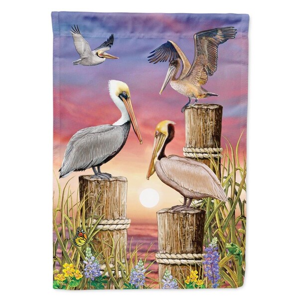 Patioplus 11 x 0.01 x 15 in. Pelicans Garden Flag - PA2553528
