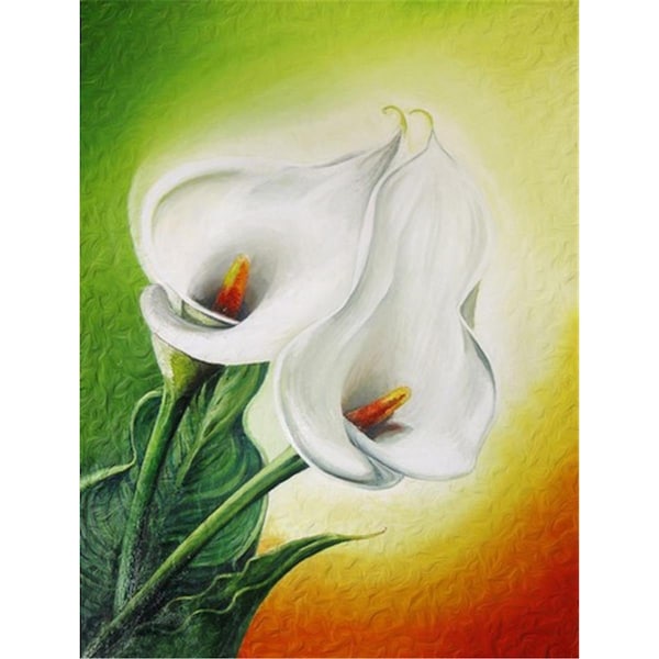 Carolines Treasures Lilies by Sinead Jones Flag Canvas House Size - JOS0274CHF