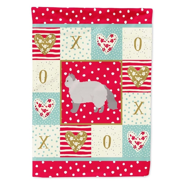 Carolines Treasures 11 x 0.01 x 15 in. Selkirk Rex No.2 Cat Love Garden Flag - CK5702GF