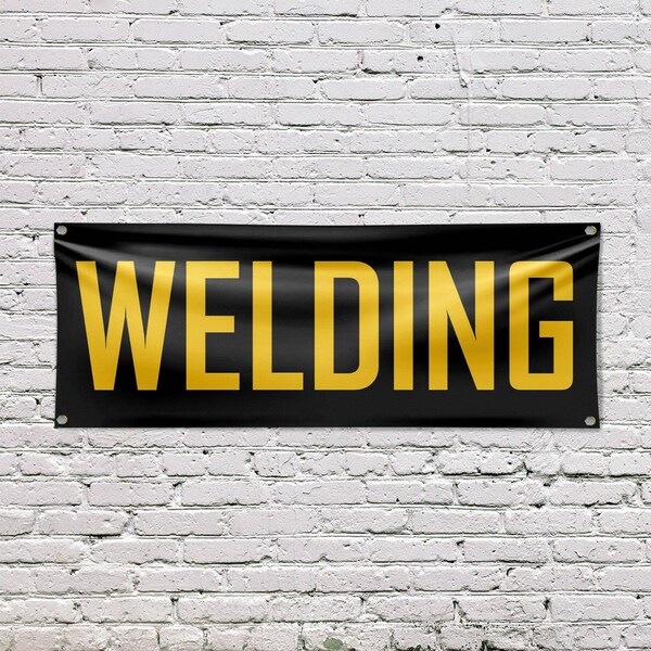 Signmission Welding, 18 Inch x 48 Inch, Vinyl Banner - B-30938
