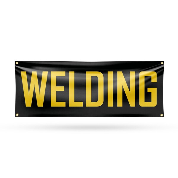 Signmission Welding, 18 Inch x 48 Inch, Vinyl Banner - B-30938