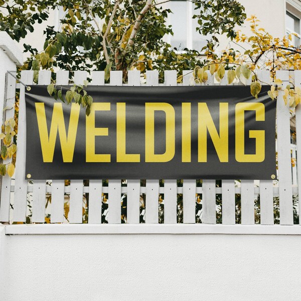 Signmission Welding, 18 Inch x 48 Inch, Vinyl Banner - B-30938
