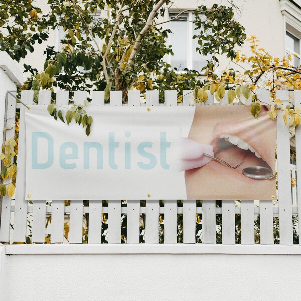 Signmission Dentist, 24 Inch x 72 Inch, Vinyl Banner - B-72-30540