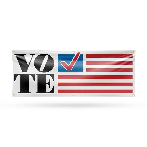 Signmission Vote, 24 Inch x 72 Inch, Vinyl Banner - B-72-30918