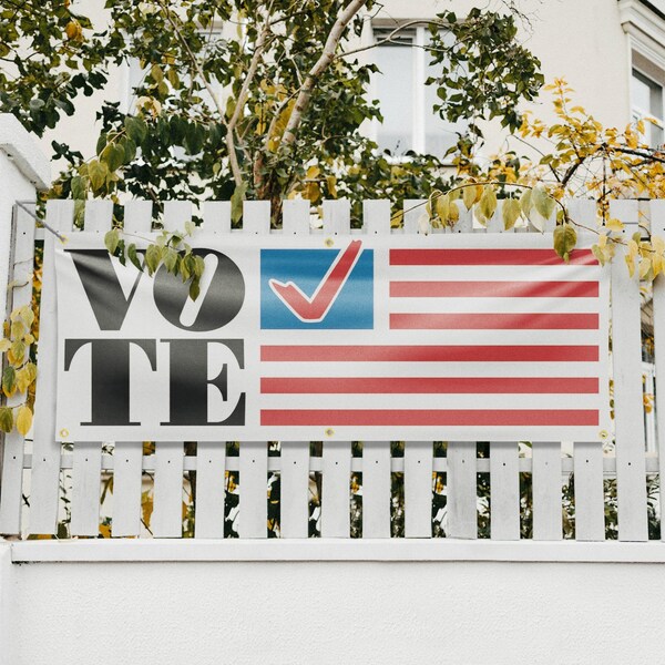 Signmission Vote, 24 Inch x 72 Inch, Vinyl Banner - B-72-30918