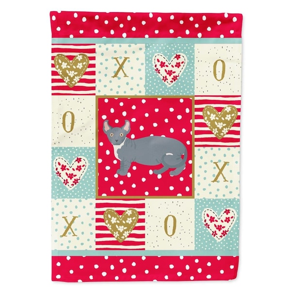 Carolines Treasures Dwelf No.2 Cat Love Garden Outdoor Flags - CK5605GF