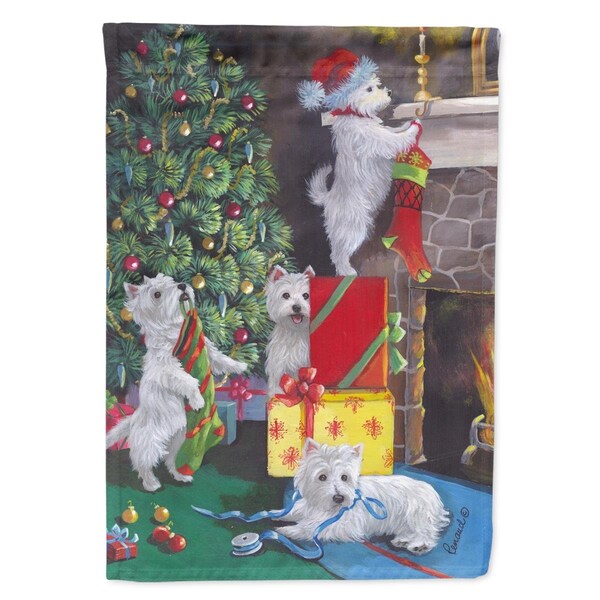 Carolines Treasures 11 x 0.01 x 15 in. Westie Christmas Decorating Garden Flag - PPP3233GF