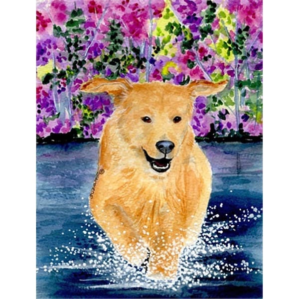 Patioplus 11 x 15 in. Golden Retriever Garden Size Flag - PA754504