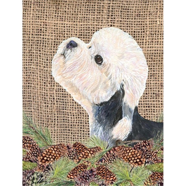 Carolines Treasures 28 x 40 In. Dandie Dinmont Terrier Flag Canvas- House Size - SS4092CHF