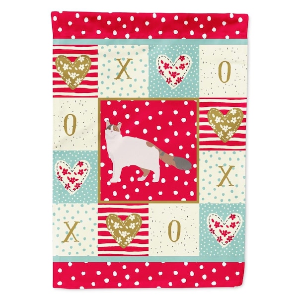 Carolines Treasures 11 x 0.01 x 15 in. Turkish Van No.2 Cat Love Garden Flag - CK5728GF