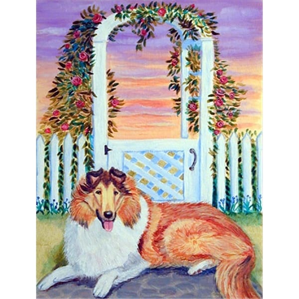 Carolines Treasures 11 x 15 in. Collie Garden Size Flag - 7147GF