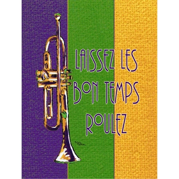 Patioplus 11 x 15 In. Mardi Gras Flag; Garden Size - PA252010