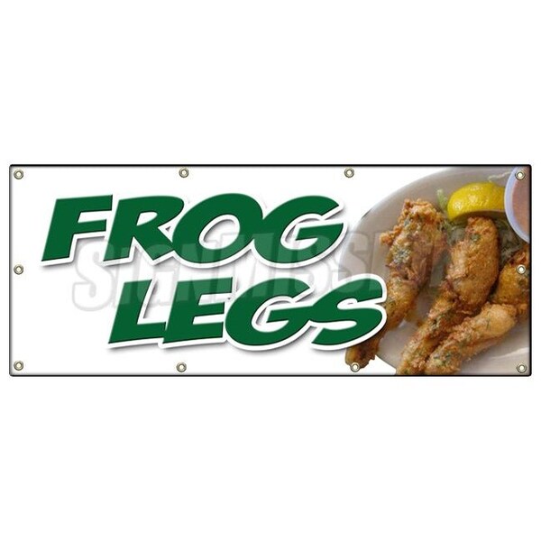 Signmission FROG LEGS BANNER SIGN sauteed grilled french battered deep fried food - B-96 FROG LEGS