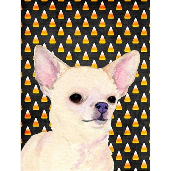 Patioplus Chihuahua Candy Corn Halloween Portrait Flag - Garden Size, 11 x 15 in. - PA247067