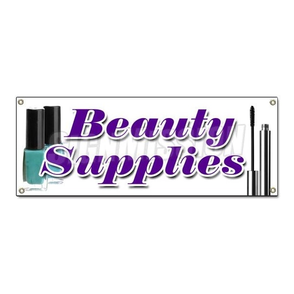 Signmission BEAUTY SUPPLIES BANNER SIGN professional hair care wholesale public - B-BEAUTY SUPPLIES