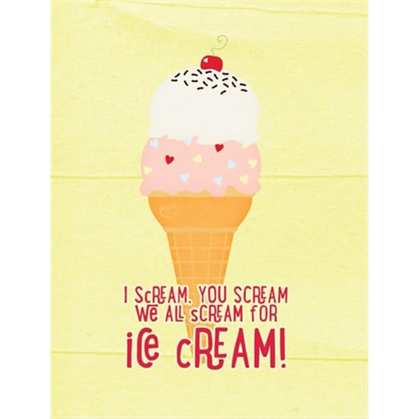 Patioplus I Scream You Scream We All Scream For Ice Cream Flag Garden Size - PA631569
