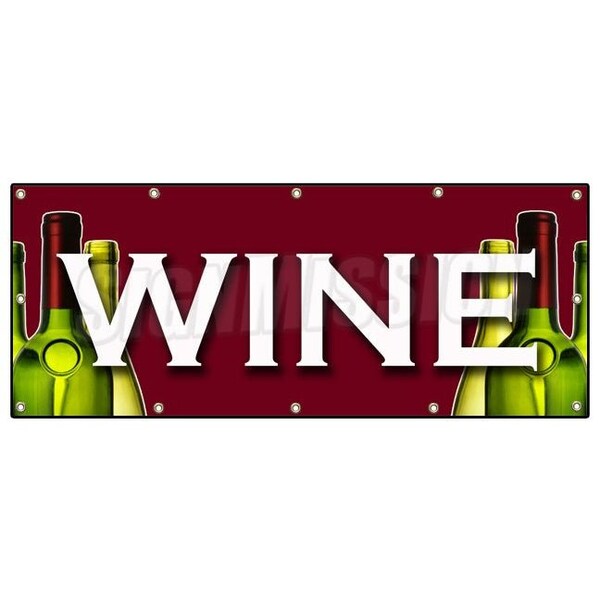 Signmission WINE BANNER SIGN huge sale selection tasting making equipment fine - B-120 WINE