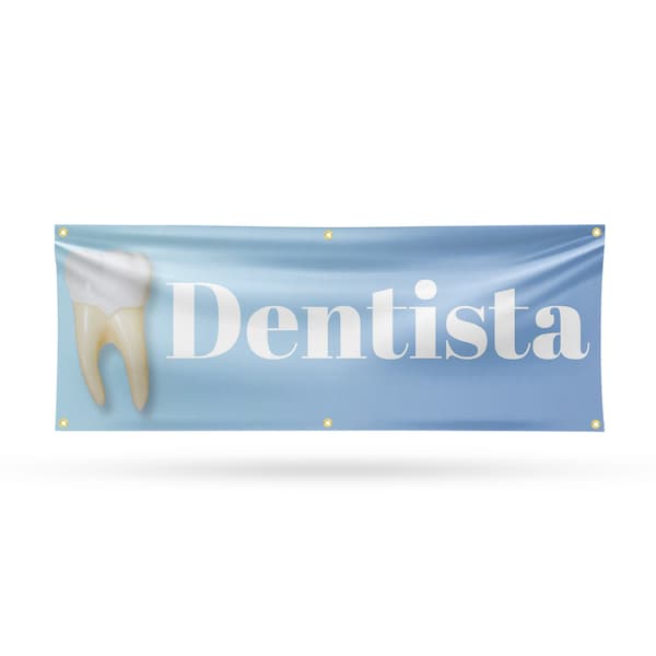 Signmission Dentista, 24 Inch x 72 Inch, Vinyl Banner - B-72-30542