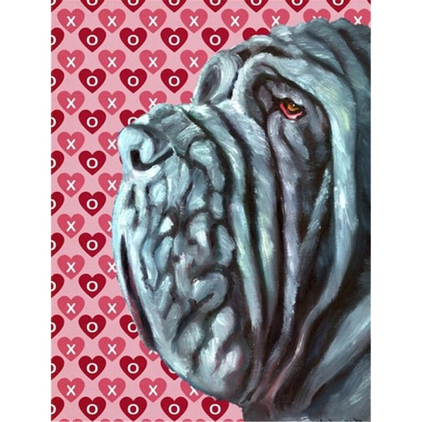 Patioplus Neapolitan Mastiff Hearts Love And Valentines Day Flag Garden Size - PA252586