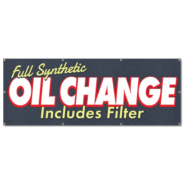 Signmission Oil Change, 36 Inch, Banner - B-96-30406