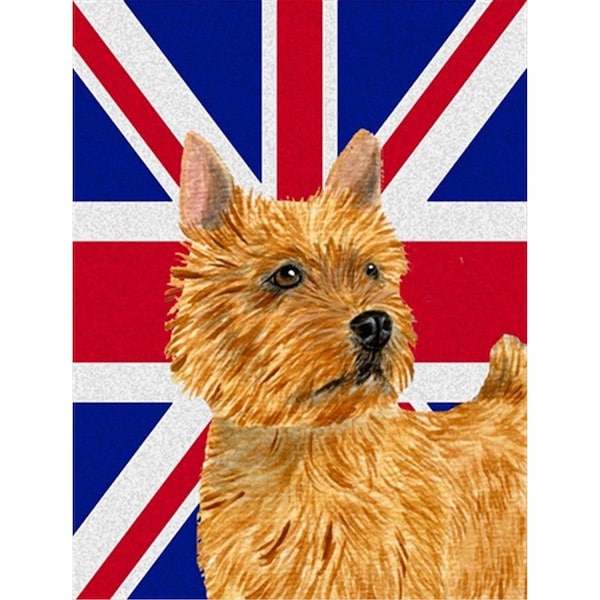 Patioplus Norwich Terrier With English Union Jack British Flag Flag Garden Size - PA253444