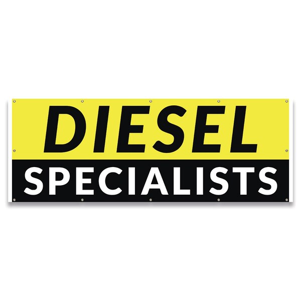 Signmission Diesel Specialists Banner Concession Stand Food Truck Single Sided - B-120-30046