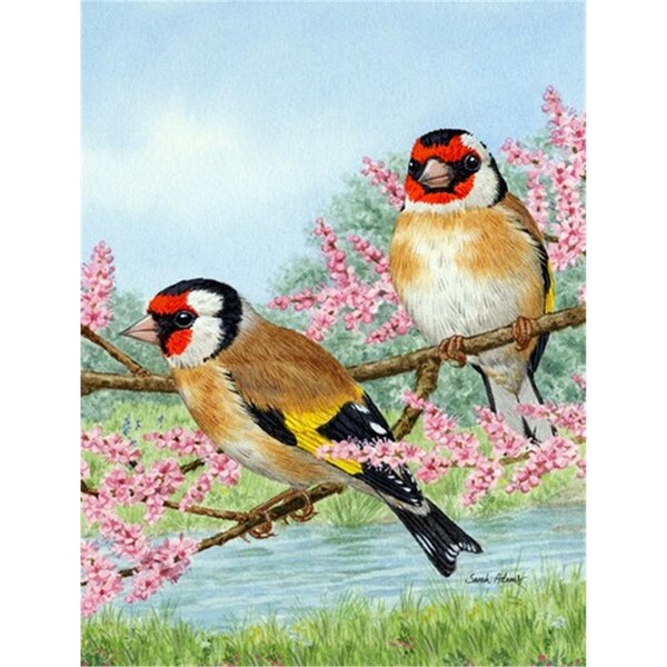 Patioplus European Goldfinches Flag Garden Size - PA259223